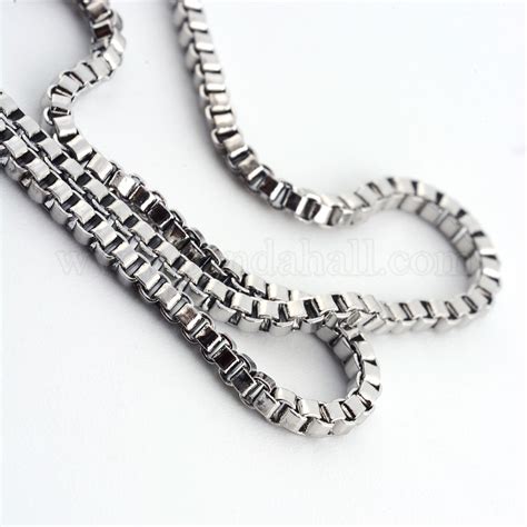 surgical steel box chain|Amazon.com: Surgical Steel Necklace.